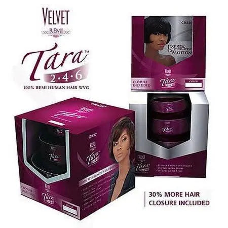 Remi Human Hair Weave OUTRE Velvet Tara 2.4.6(3 pack)(1B,#2,#4)