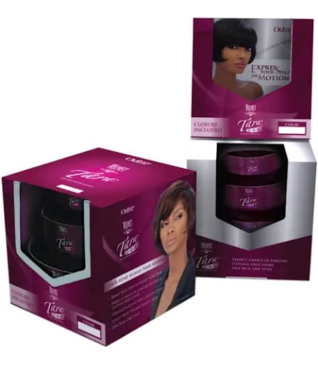 Remi Human Hair Weave OUTRE Velvet Tara 2.4.6(3 pack)(1B,#2,#4)