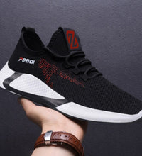 New Sports Shoes Men's Breathable Casual Mesh Shoes Comfort Increase Lace-up Non-slip Low-top Running Shoes