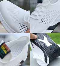 New Sports Shoes Men's Breathable Casual Mesh Shoes Comfort Increase Lace-up Non-slip Low-top Running Shoes