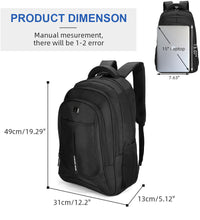 Men Women Laptop Backpack 40L Large Waterproof Rucksack Travel School Bag